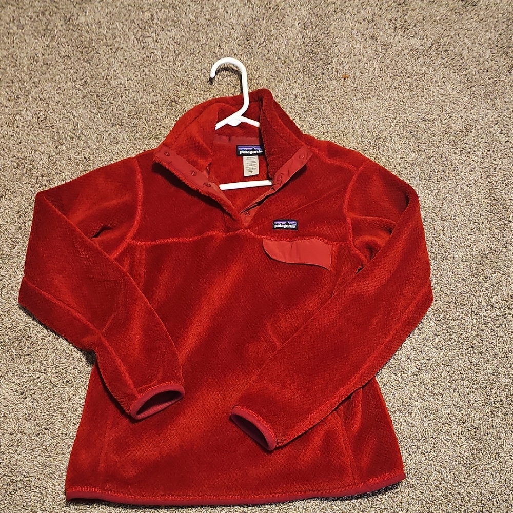 Patagonia Red Fleece Pullover
